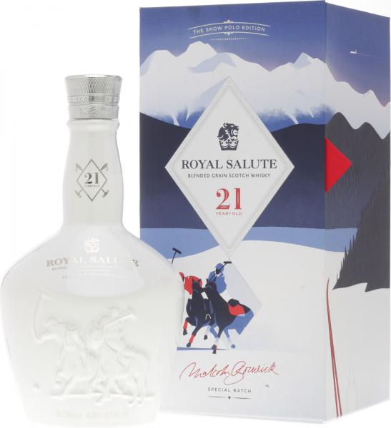 Chivas Regal Royal Salute 21 Jahre Snow Polo Edition 46,5% Vol. 0,7 Ltr. Flasche