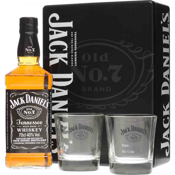 Jack Daniel's Set m. 2 Gläsern 0,7l