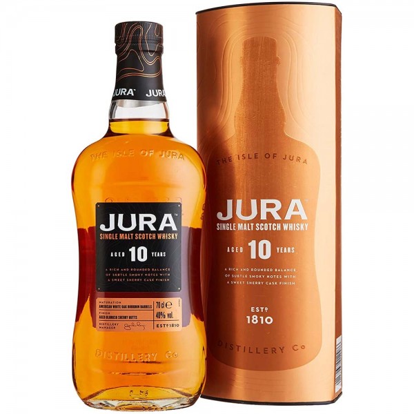 Isle of Jura 10 Jahre 40% Vol. 0,7 Ltr. Flasche