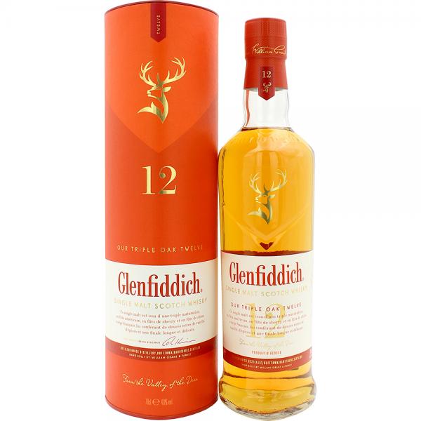 Glenfiddich 12 Jahre Triple Oak 40% Vol. 0,7 Ltr. Flasche