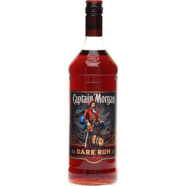 Captain Morgan Dark Rum 40% Vol. 1,0 Ltr. Flasche