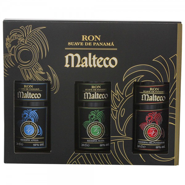 Malteco Triple Pack 10YO/15YO/20YO 3 x 0,2 Ltr. Flaschen 40% Vol.