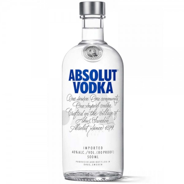 Absolut Vodka 0,50 Ltr. 40% Vol.