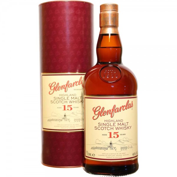 Glenfarclas 15 Jahre Highland Single Malt Whisky 46% Vol. 0,70Ltr. Flasche