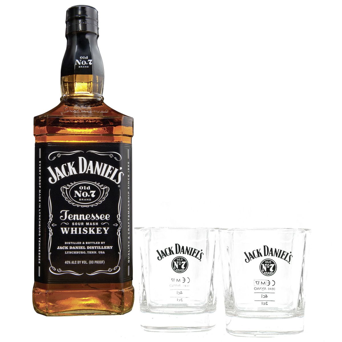 Jack Daniel's + 2 Gläser Tennessy Whisky | Sprit Schleuder