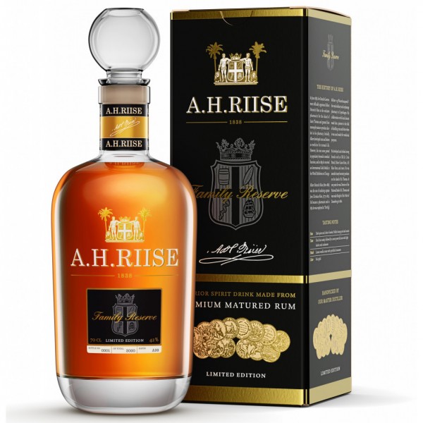 A.H. Riise Family Reserve Solera 1838 0,7 Ltr. Flasche, 42% Vol.