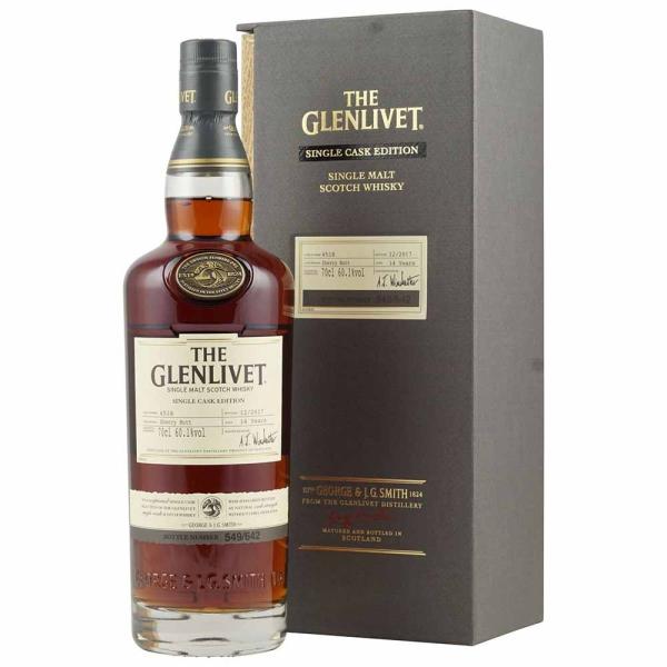 The Glenlivet 14 Jahre Single Cask Edition Sherry 60,1% Vol. 0,7 Ltr. Flasche