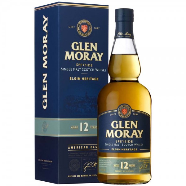 Glen Moray 12 Jahre Old Malt Scotch Whisky 40% Vol. 0,7 Ltr. Flasche