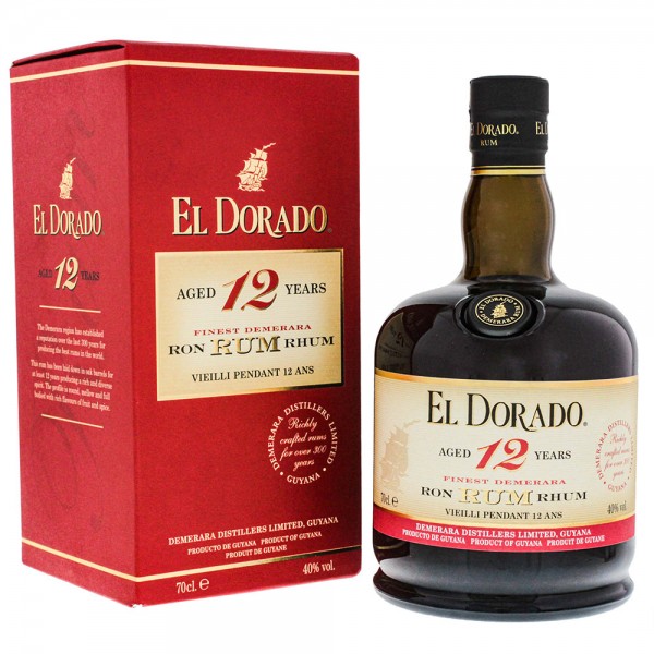 El Dorado Rum 12 Jahre 0,70Ltr. Flasche, 40% Vol.