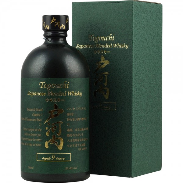 Togouchi 9 Jahre Japanese Blended Whisky 0,70Ltr. Flasche 40% Vol.