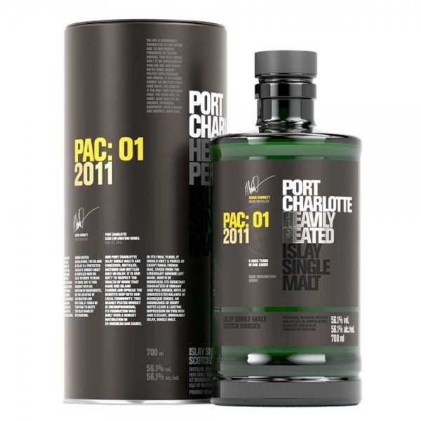 Port Charlotte PAC 01 2011 56,1% Vol. 0,70 Ltr. Flasche Whisky