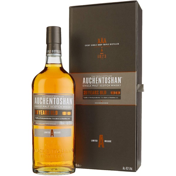 Auchentoshan 21 Jahre Single Malt Whisky in Geschenkpackung