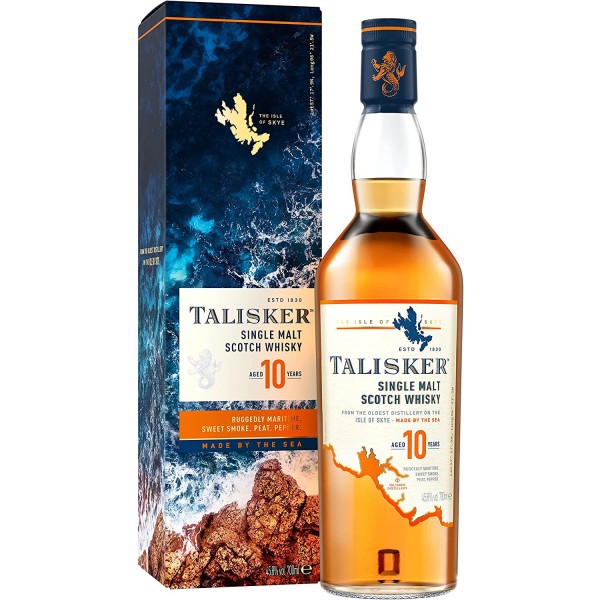 Talisker 10 Jahre Single Malt Whisky 0,70 Ltr. Flasche, 45,8% vol.