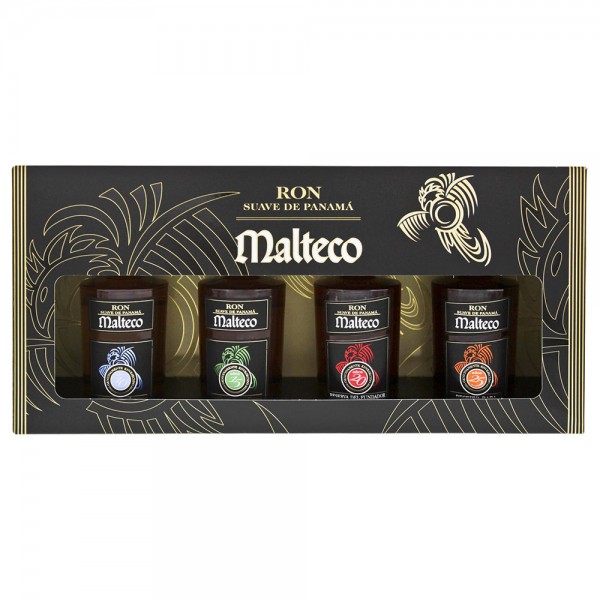 Malteco Giftpack Miniaturen 10YO/15YO/20YO/25YO 4 x 0,05 Ltr. Flaschen 40% Vol.