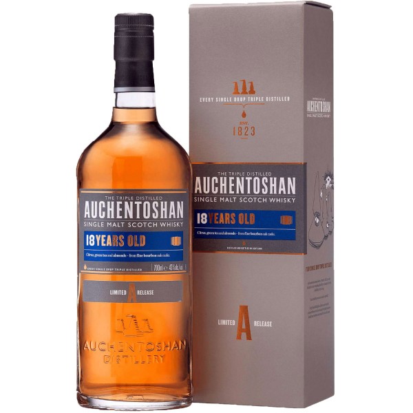 Auchentoshan 18 Jahre Lowland Single Malt 43% Vol. 0,7 Ltr. Flasche Whisky