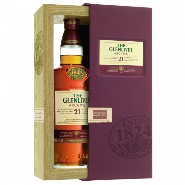 Glenlivet 21 Jahre Archive 43% Vol. 0,7 Ltr. Flasche Whisky