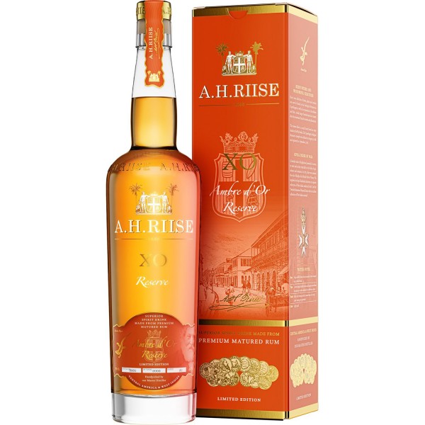 A.H. Riise X.O. Ambre d`Or Reserve 0,7 Ltr. Flasche, 42% Vol.