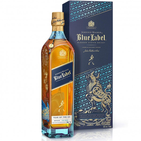 Johnnie Walker Blue Label Chinese New Year 0,70l Flasche 40% Vol. Year of the Ox 2021
