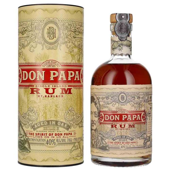 Don Papa Rum mit Geschenkbox 40% 0,7 L
