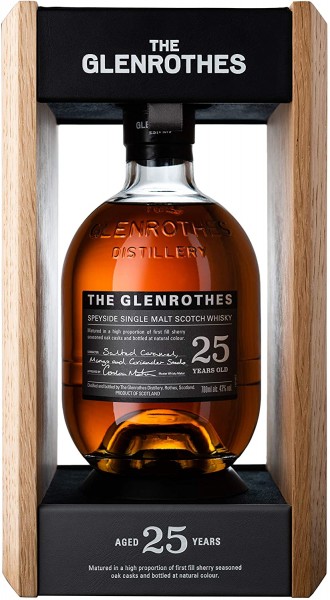 The Glenrothes 25 Jahre Single Malt Scotch Whisky mit Geschenkverpackung 0,70l