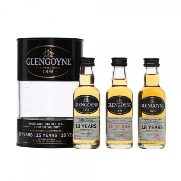 Glengoyne Miniaturset 10,15,18 Jahre 42% Vol. 3 x 0,05 Liter