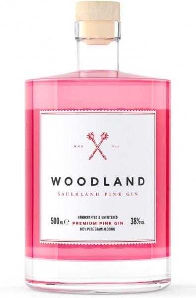 Woodland Pink Gin 38% Vol. 0,5 Ltr. Flasche
