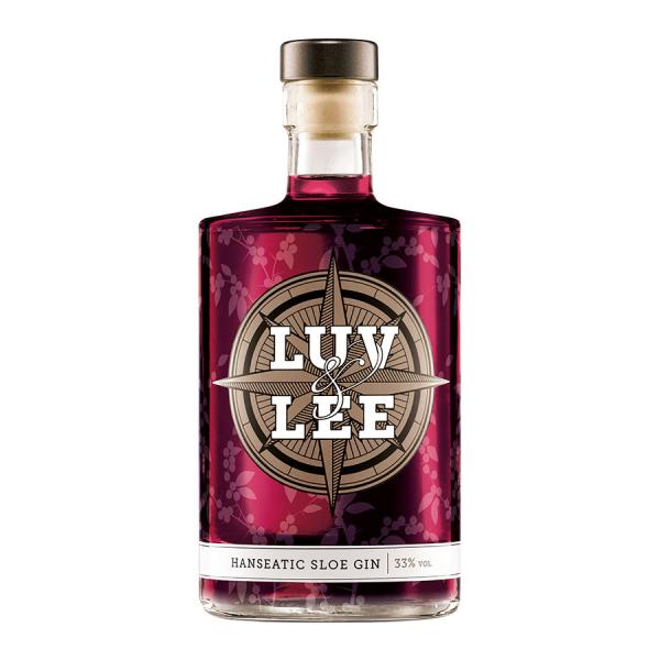 Luv & Lee Hanseatic Sloe Gin 33% Vol. 0,5 Ltr. Flasche