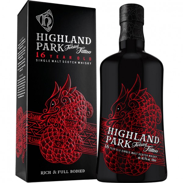 Highland Park 16 Jahre Twisted Tattoo 46,7% Vol. 0,7 Ltr. Flasche