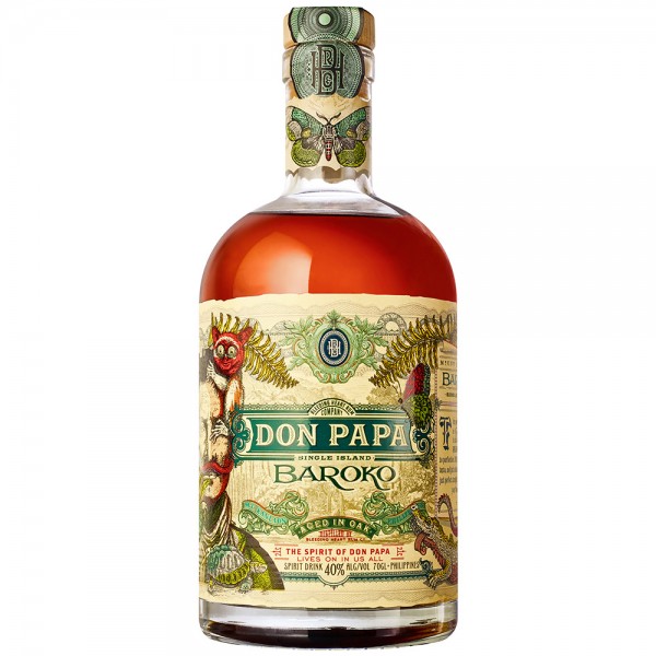 Don Papa Baroko Rum Aged in Oak 0,7 Ltr. Flasche 40% Vol.