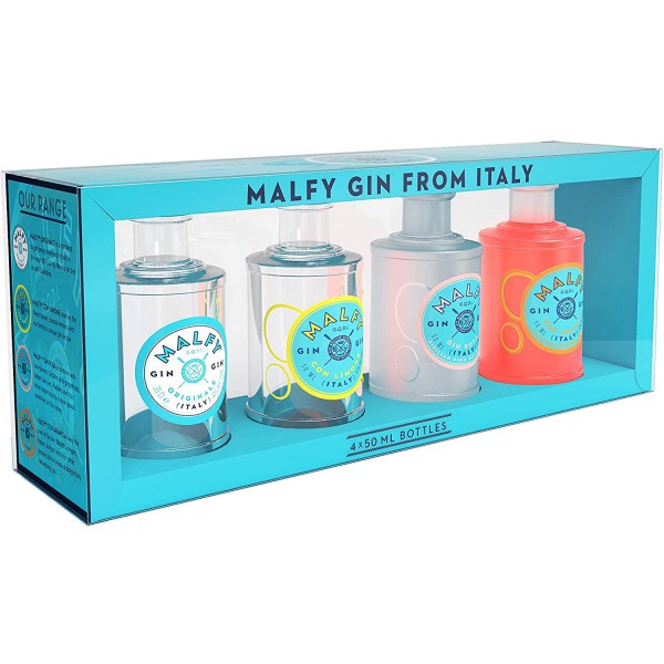 Malfy Gin Range 4 x 0,05l Gin Set, 41% Vol.