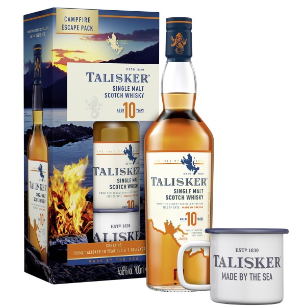 Talisker 10 Jahre Geschenkset mit Mug 0,70 Ltr. Flasche 45,8% Vol. Whisky