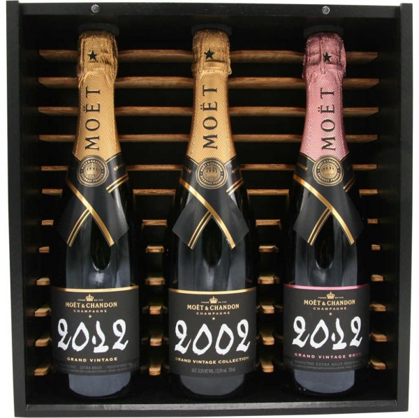 Moet Chandon Grand Vintage Collection 3 x 0,75 Liter 12,50% Vol. in Holzbox