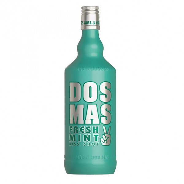 Dos Mas Kiss Shot Minzlikör mit Vodka 0,7l 17%