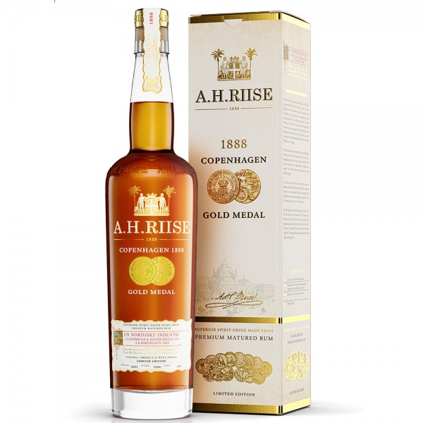A.H. Riise 1888 Copenhagen Gold Medal Premium Rum 0,70l 40% Vol.