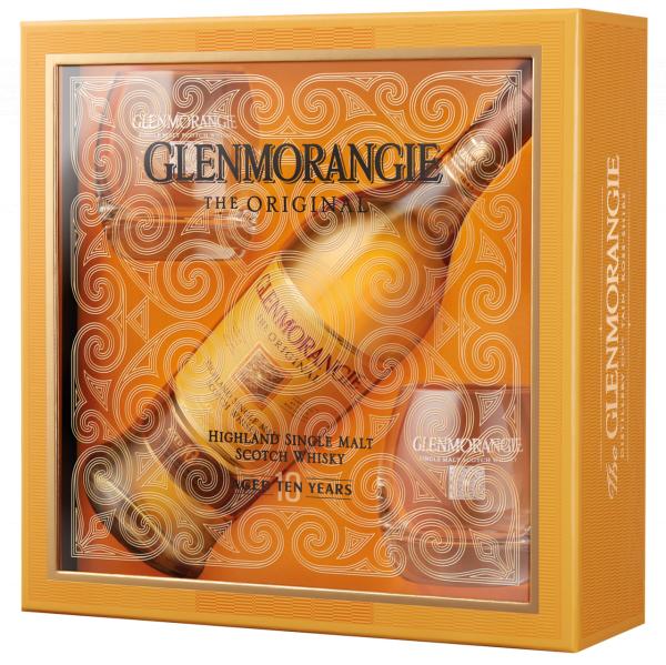 Glenmorangie Original 10 Jahre 2018 Edition mit 2 Tumblern 40% Vol. 0,7 Ltr. Flasche