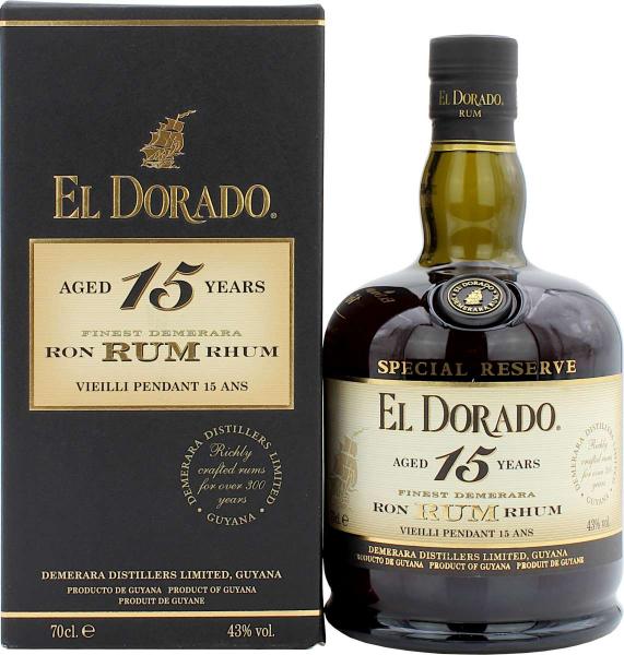 El Dorado Special 15 Jahre Rum aus Guyana 0,70 Ltr. 43% Vol.