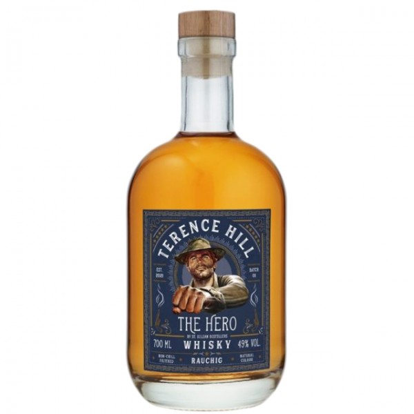 Terence Hill The Hero Whisky Rauchig 49% Vol. 0,7 Ltr. Flasche
