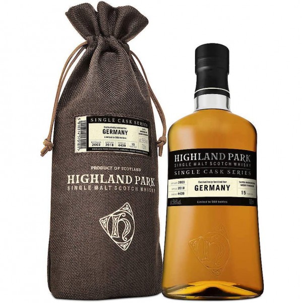 Highland Park Single Cask Series 2003 / 2018 59,6% Vol. 0,7 Ltr. Flasche Cask No. 4439 Whisky