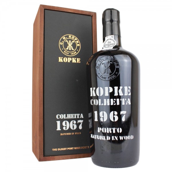 Kopke Colheita Port 1967 in Holzkiste 0,75 Ltr. Flasche 20% Vol.